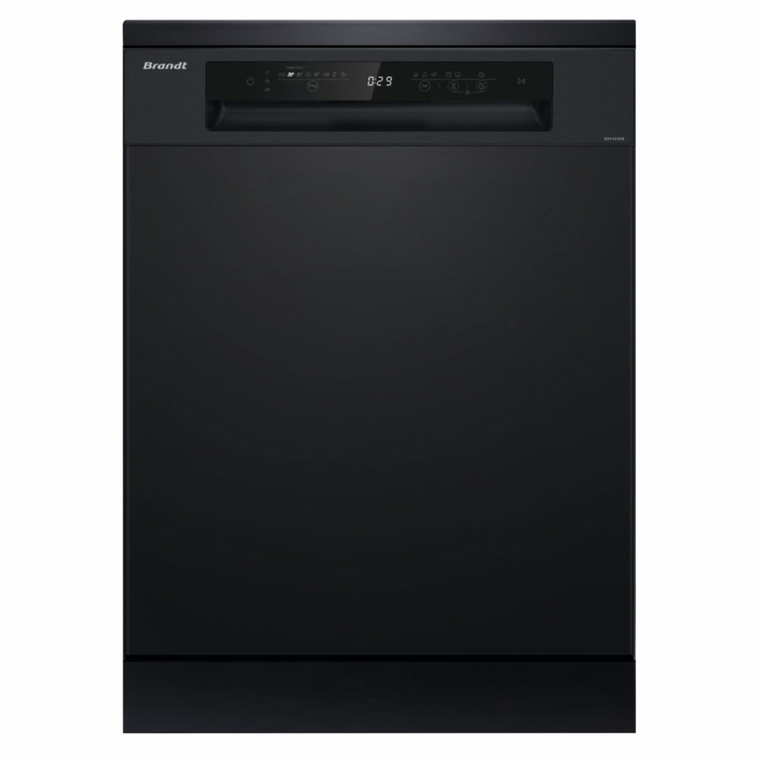 Brandt BDA54DBA 60cm Free Standing Dishwasher - Gloss Black