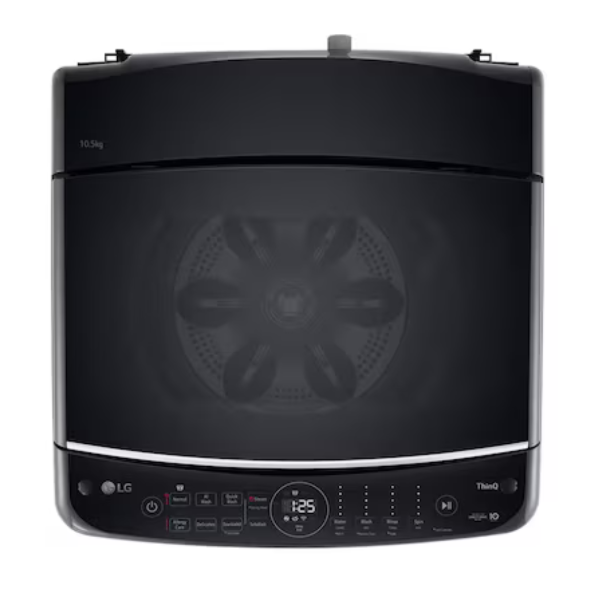10.5kg LG AI DD™ Top Load Washing Machine Platinum Black