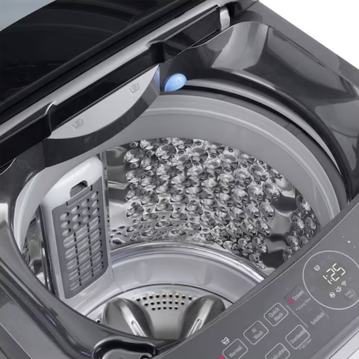 10.5kg LG AI DD™ Top Load Washing Machine Platinum Black