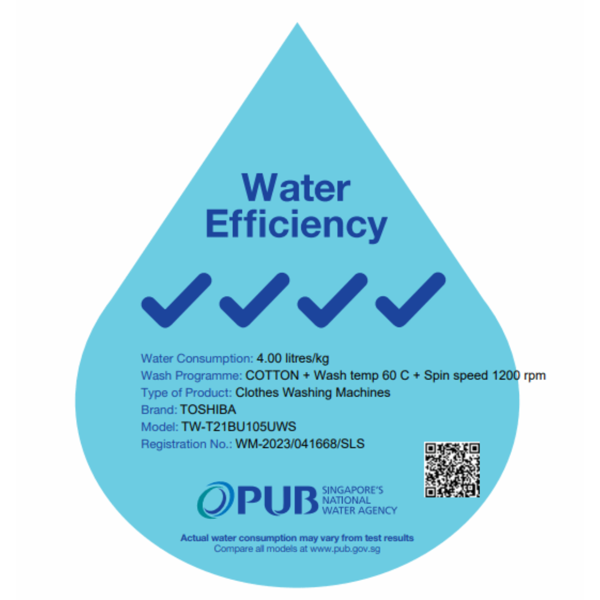 10.5kg Toshiba Front Load Washing Machine in Morandi Gray