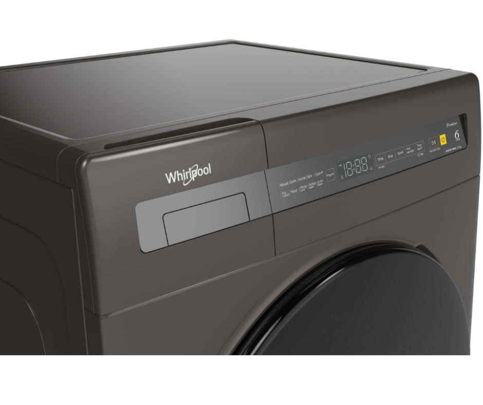 10.5kg Whirlpool SaniCare Front Load Washer Grey