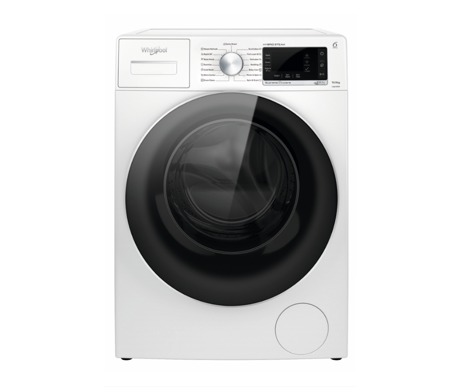 10.5kg Whirlpool Supreme OxyCare Front Load Washer