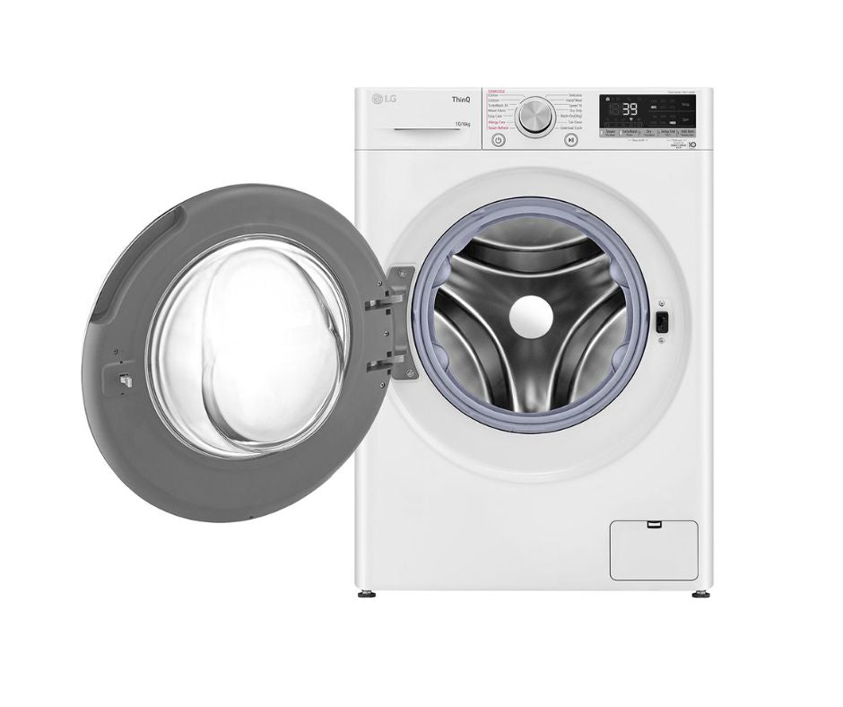10/6kg LG AI Direct Drive Front Load Washer Dryer White