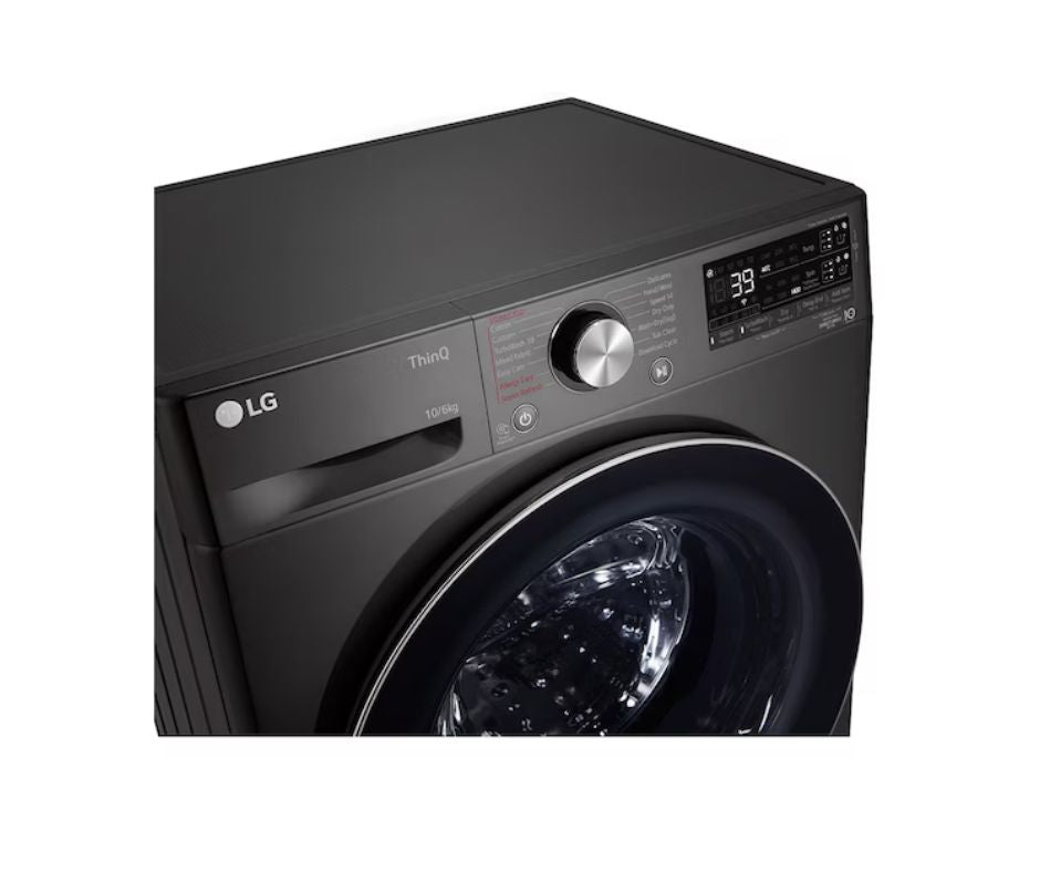 10/6kg LG AI Direct Drive Front Load Washer Dryer Black