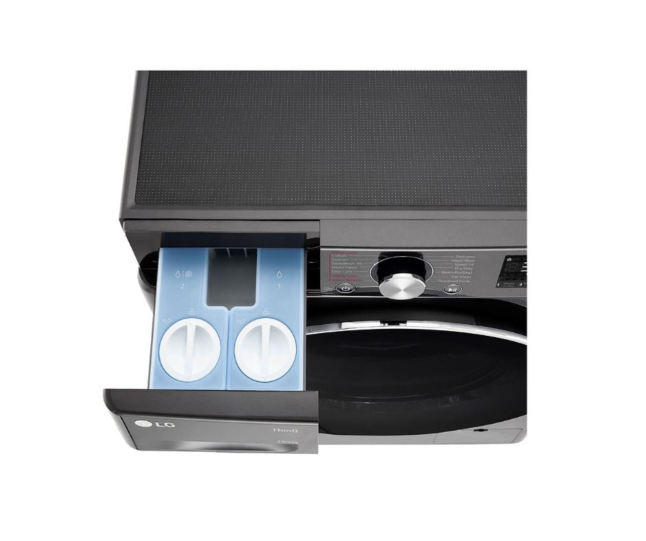 10/6kg LG AI Direct Drive Front Load Washer Dryer Black