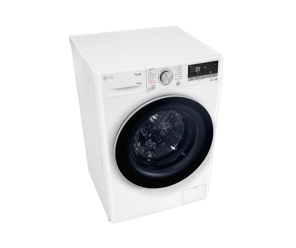 10/6kg LG AI Direct Drive Front Load Washer Dryer White