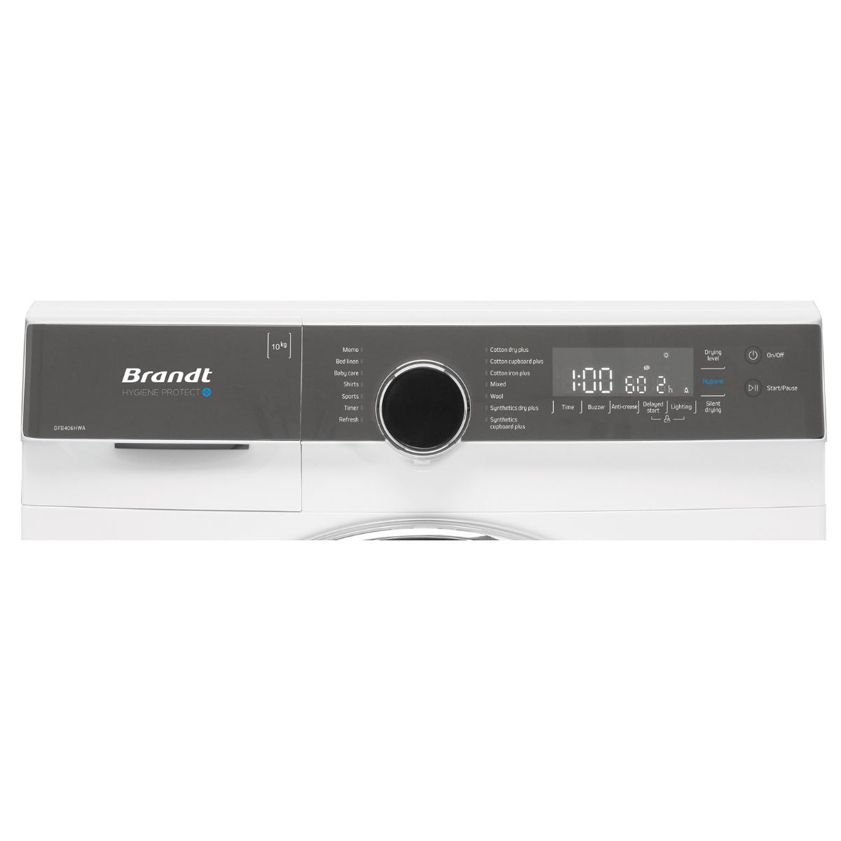10kg Brandt Front Load Slim Line Heat Pump Condenser Dryer