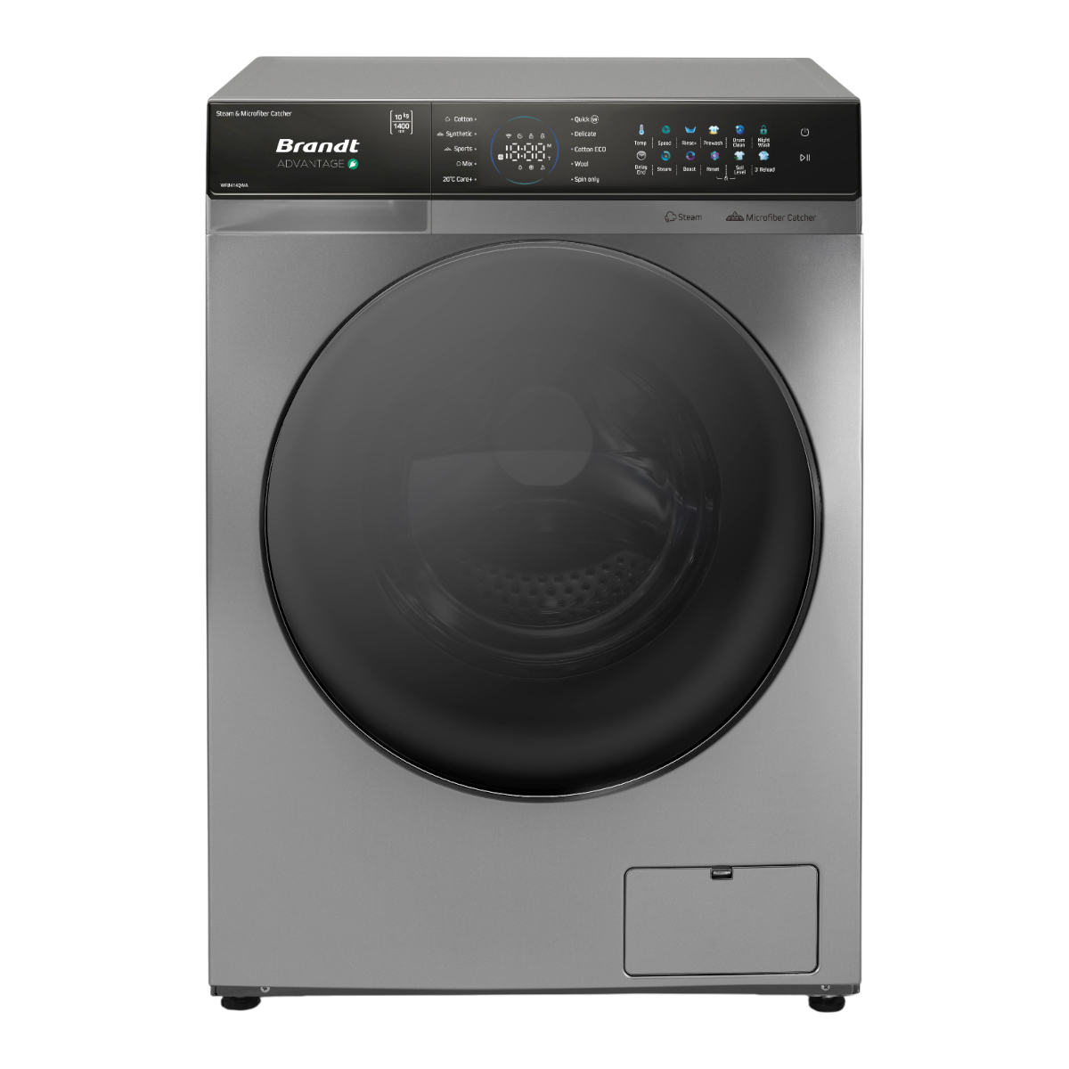10kg Brandt Front Load Washing Machine Black