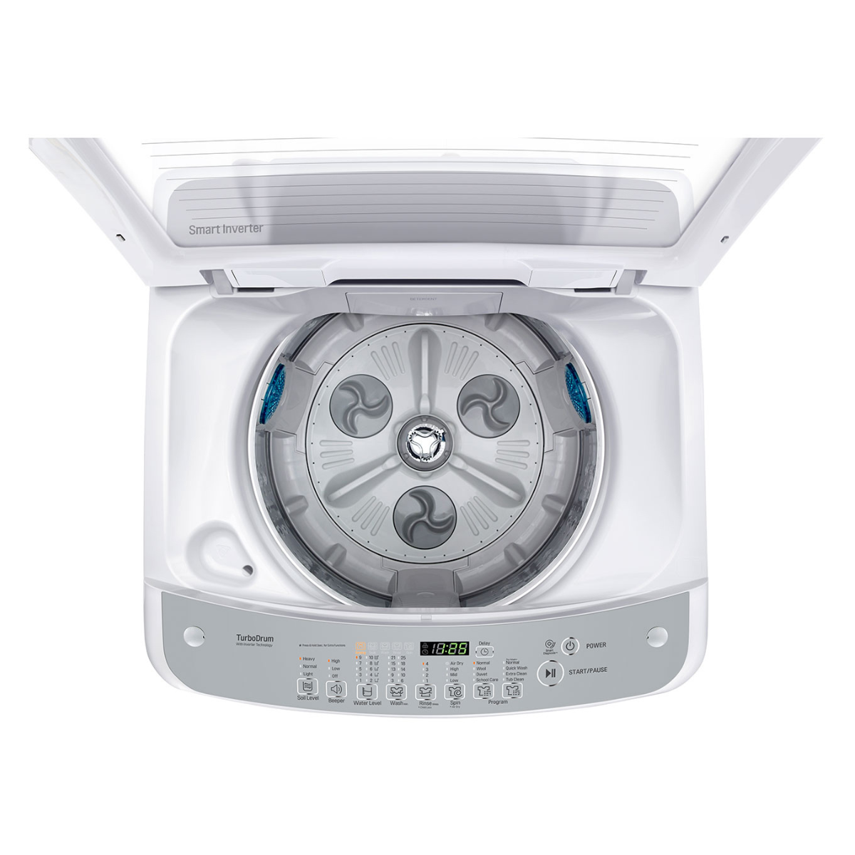 10kg LG Smart Inverter Top Load Washing Machine White