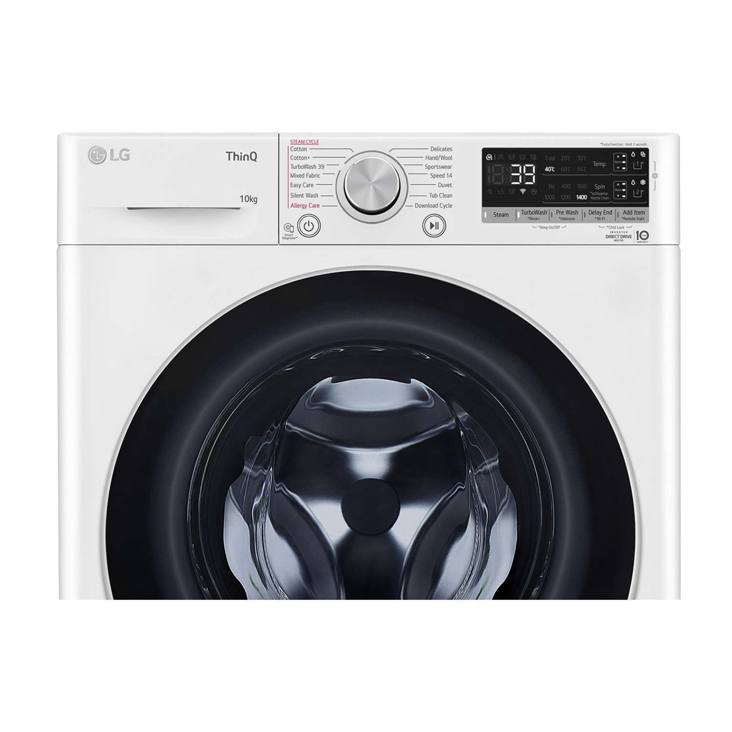 10kg LG AI Direct Drive Front Load Washing Machine