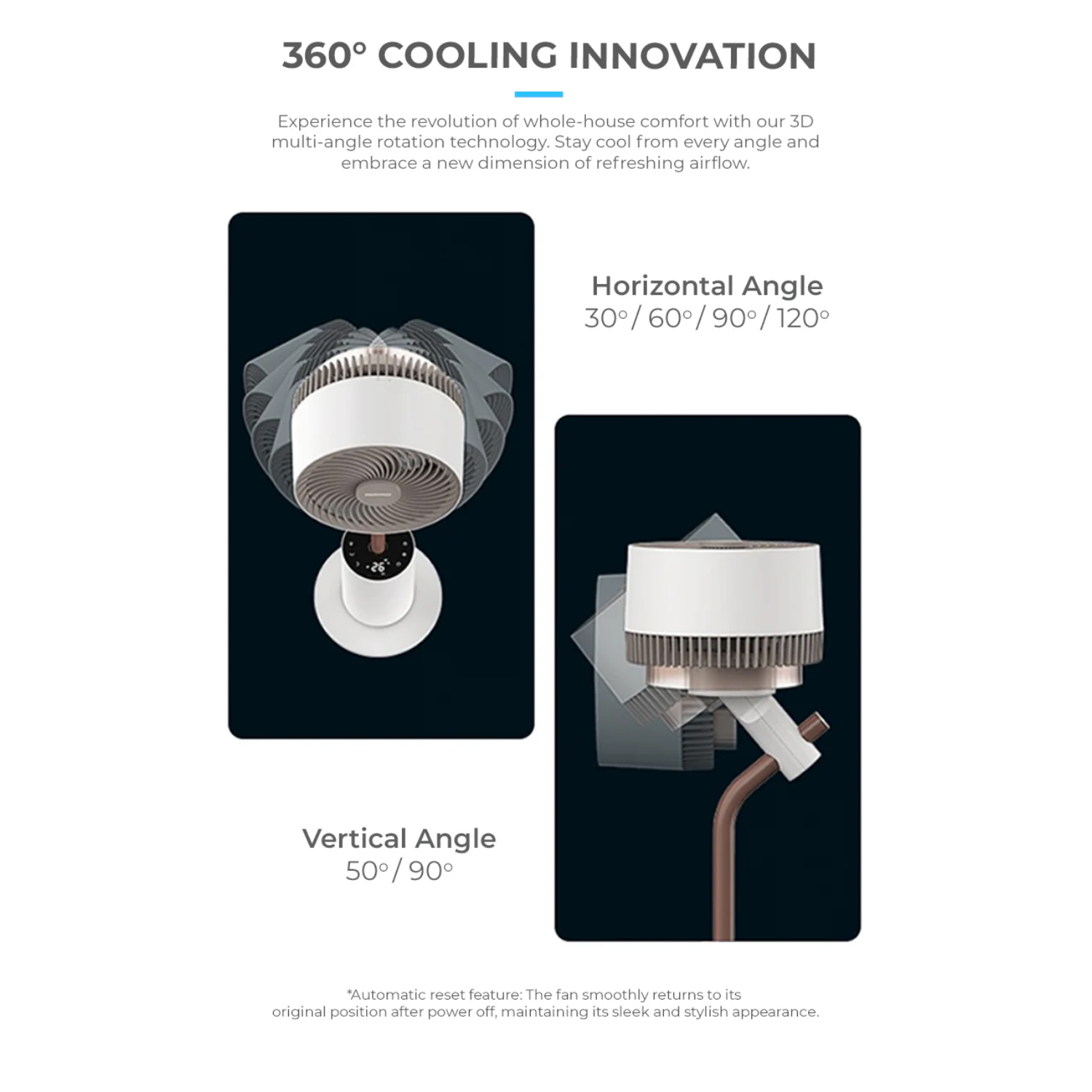 Mistral MHV7123DR-TL - 7" DC High Velocity Moodlight Fan with Remote