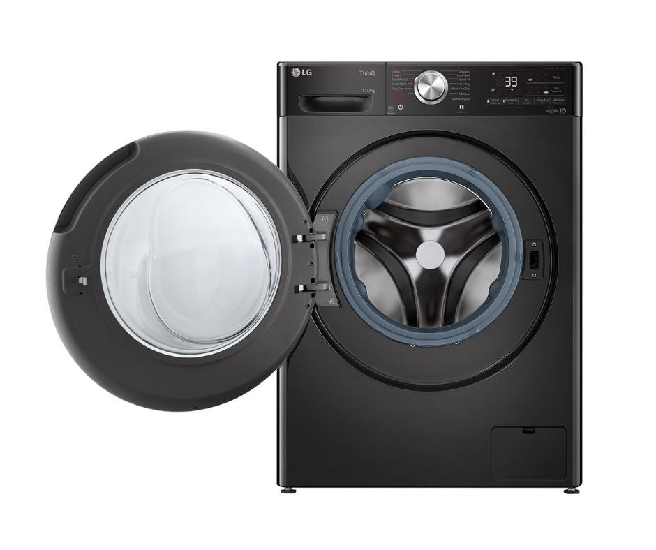 11/7kg LG AI Direct Drive Front Load Washer Dryer Black