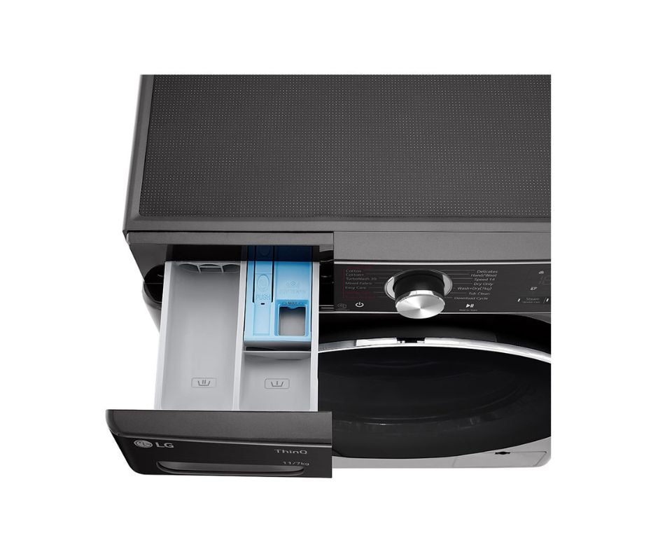 11/7kg LG AI Direct Drive Front Load Washer Dryer Black