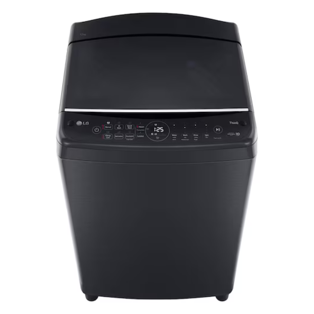 12kg LG AI DD™ Top Load Washing Machine Platinum Black
