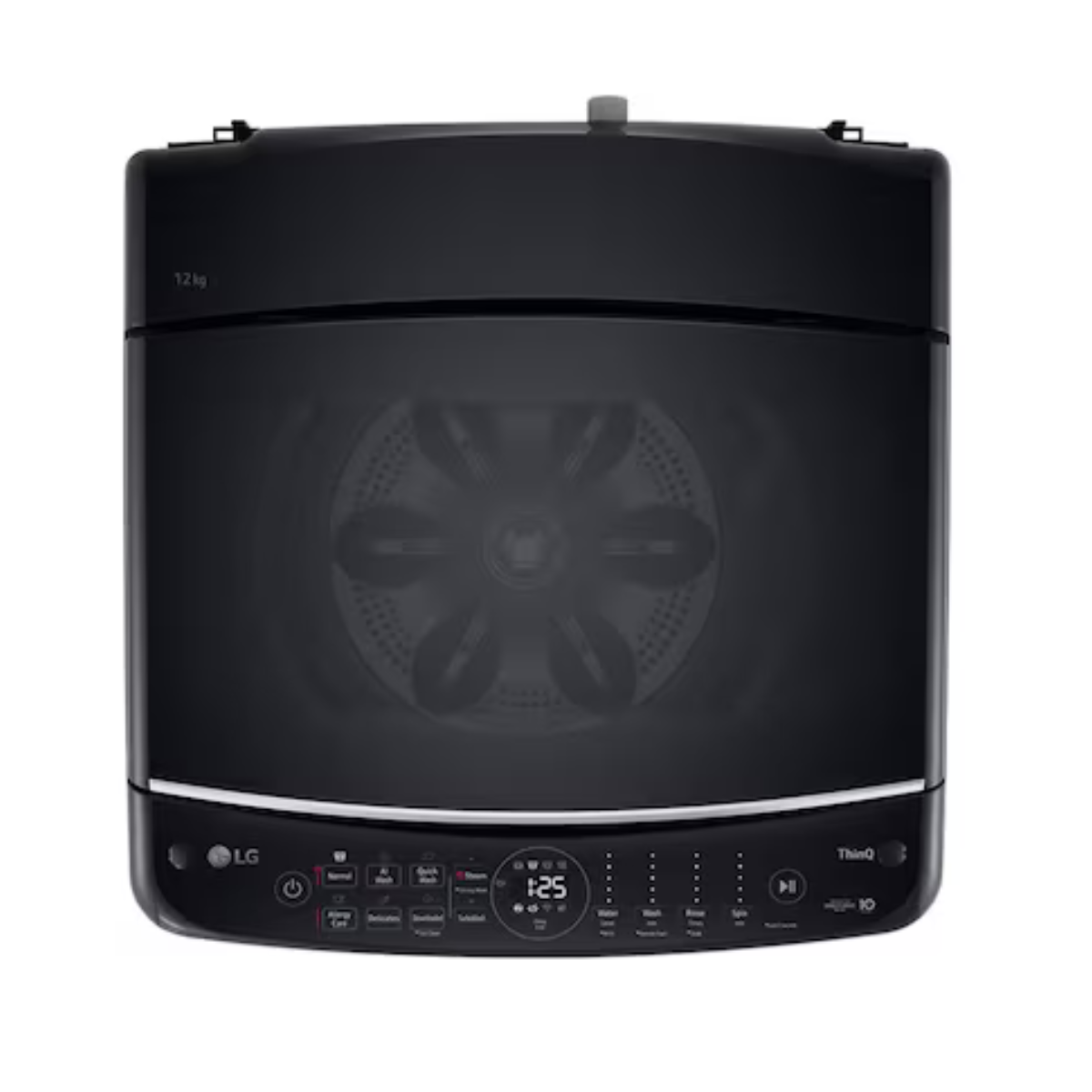 12kg LG AI DD™ Top Load Washing Machine Platinum Black
