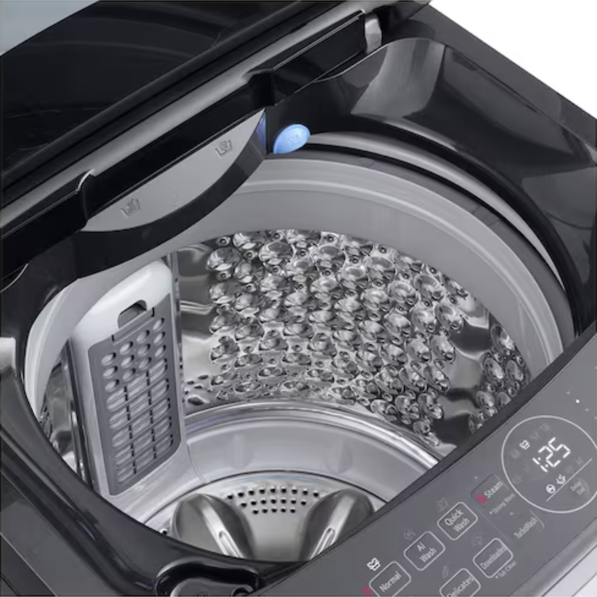 12kg LG AI DD™ Top Load Washing Machine Platinum Black