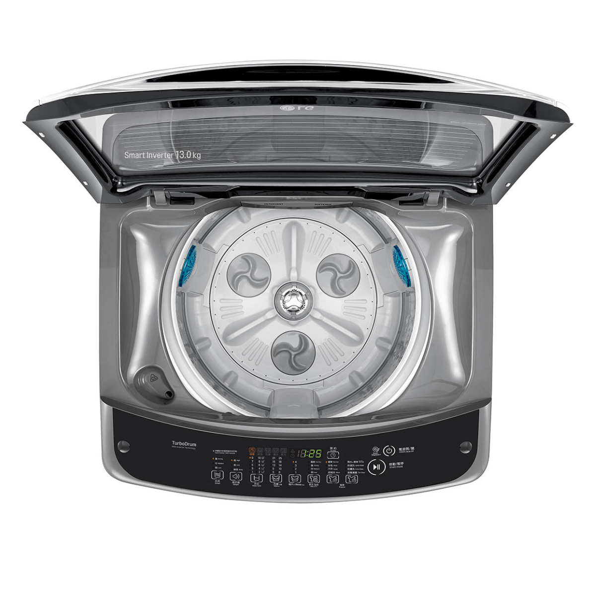 12kg LG Smart Inverter Top Load Washing Machine Steel