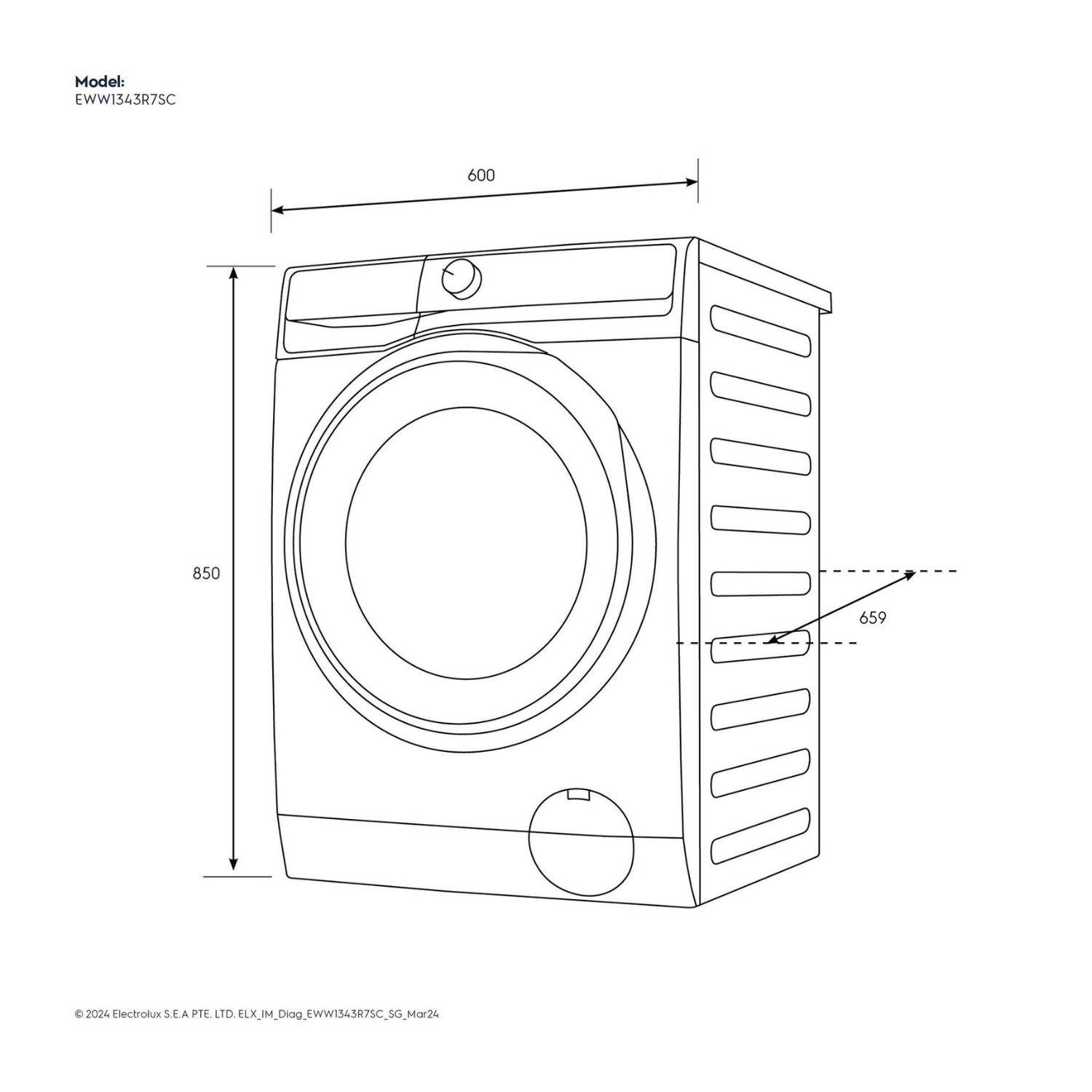 13/9kg Electrolux UltimateCare 700 Washer Dryer