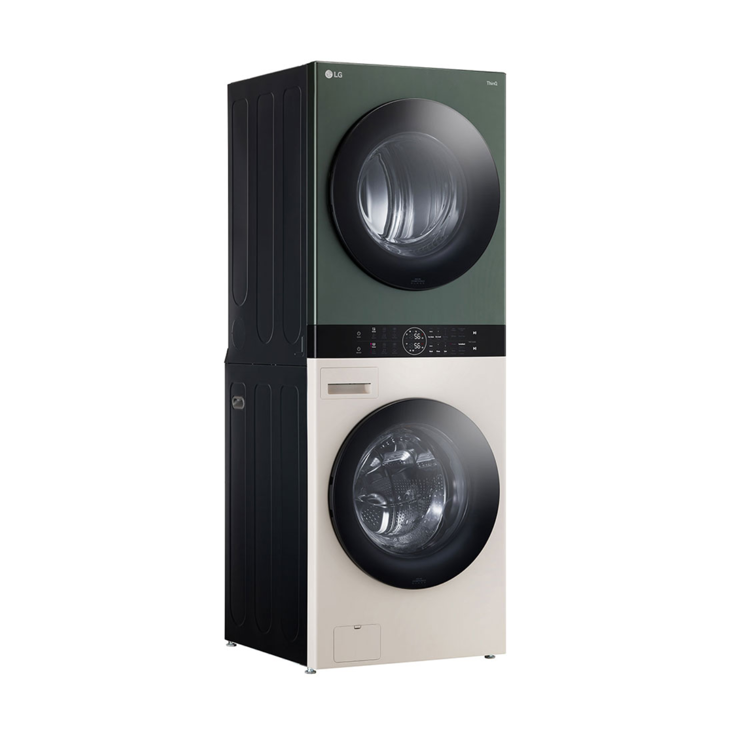 21/16kg LG AI DD™ Front Load WashTower™ Green/Beige
