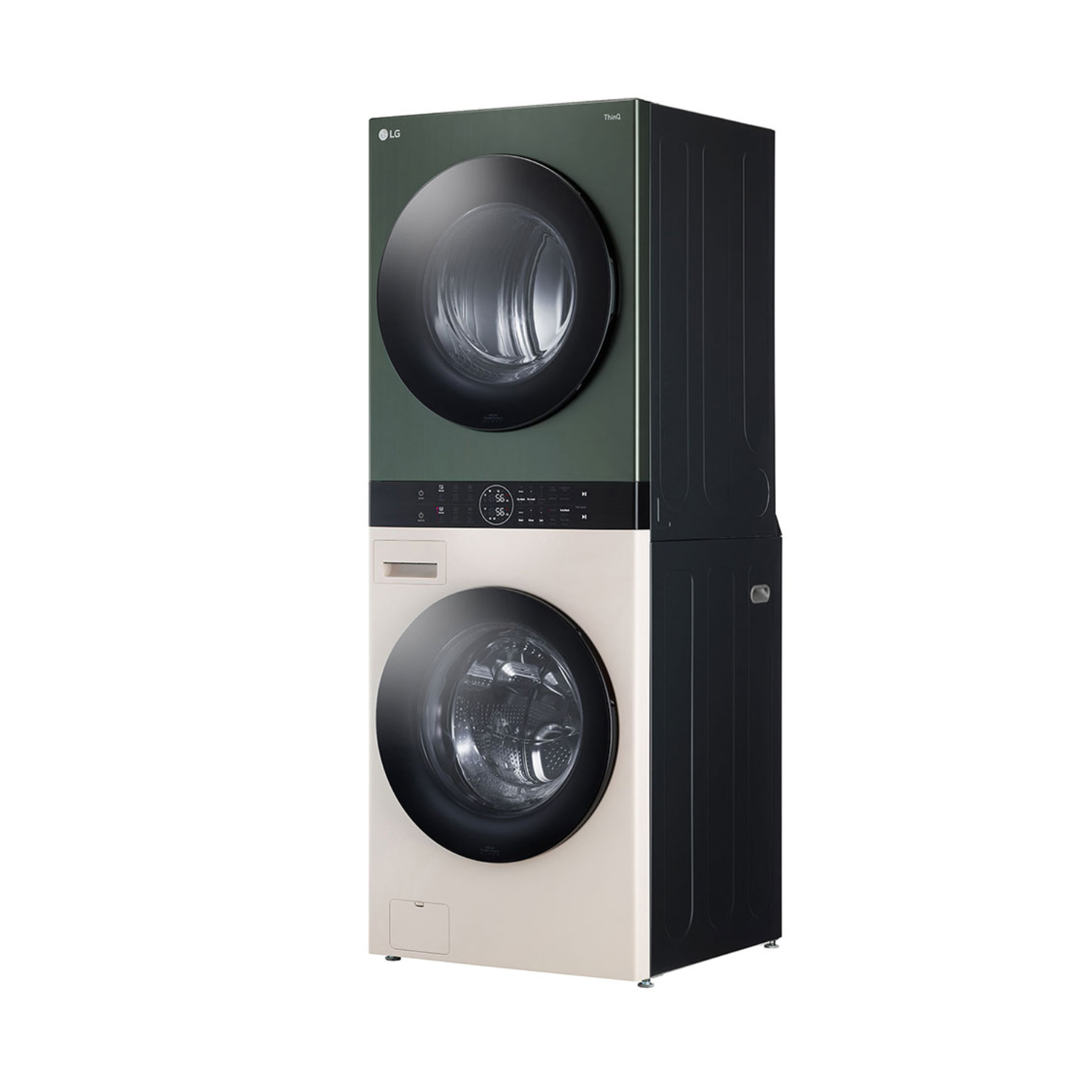 21/16kg LG AI DD™ Front Load WashTower™ Green/Beige