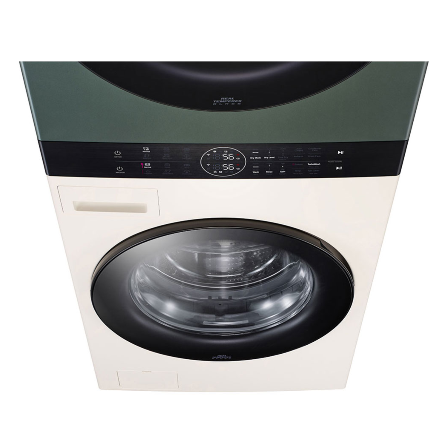 21/16kg LG AI DD™ Front Load WashTower™ Green/Beige