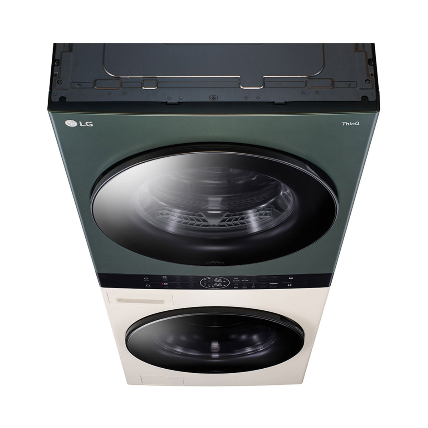 21/16kg LG AI DD™ Front Load WashTower™ Green/Beige