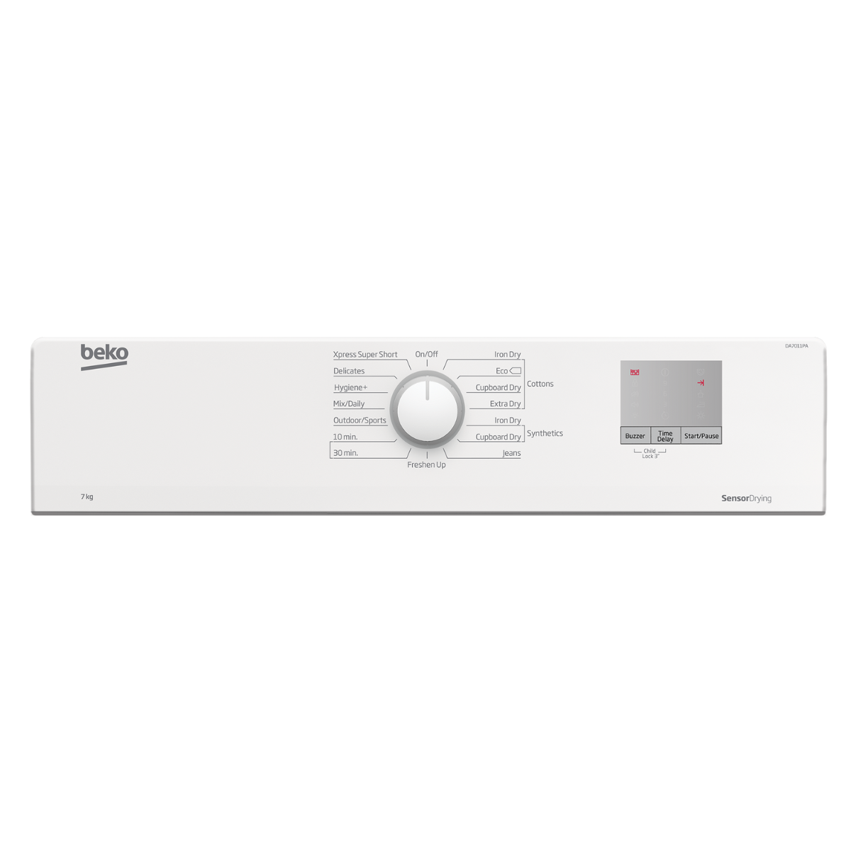 7kg Beko Air Vented Tumble Dryer