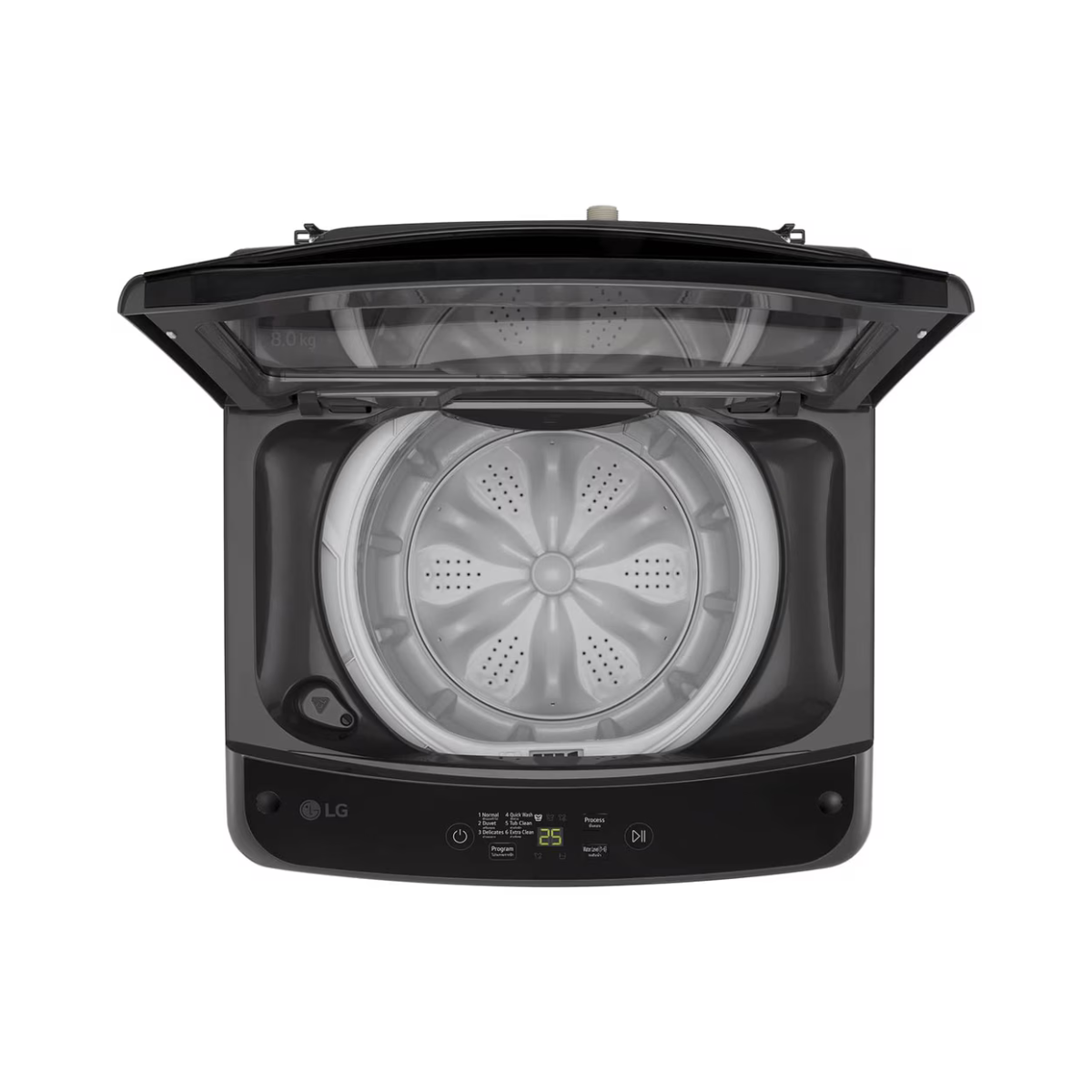 8.5kg LG Top Load Washing Machine Middle Black