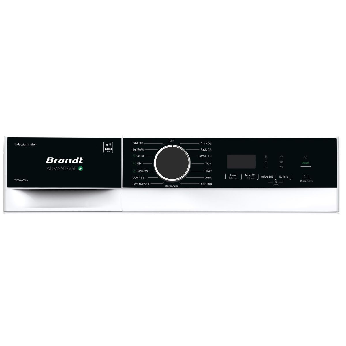 8kg Brandt Front Load Slim Line Washing Machine (3 ticks)
