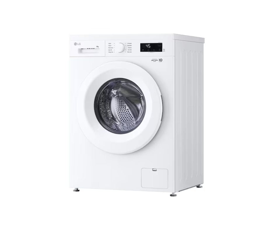 8kg LG Front Load Washing Machine White