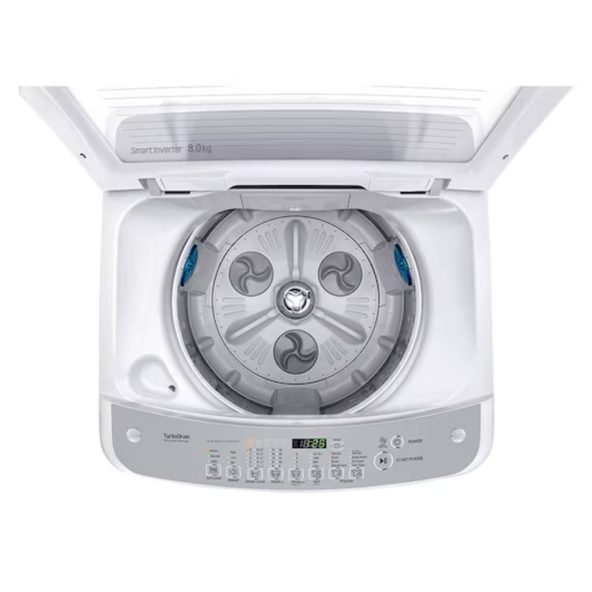 8kg LG Smart Inverter Top Load Washing Machine White