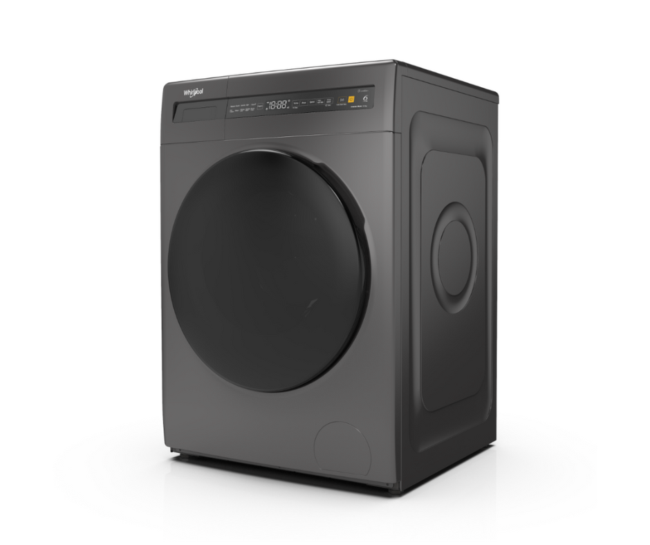 8kg Whirlpool SaniCare Front Load Washer Gray