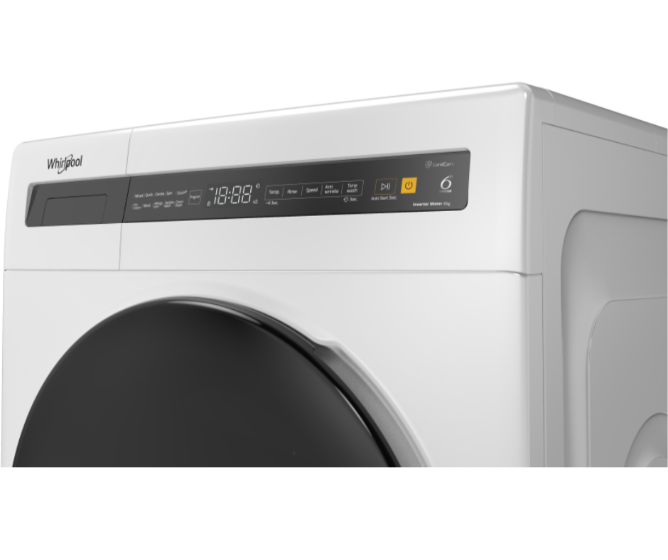 8kg Whirlpool SaniCare Front Load Washer White