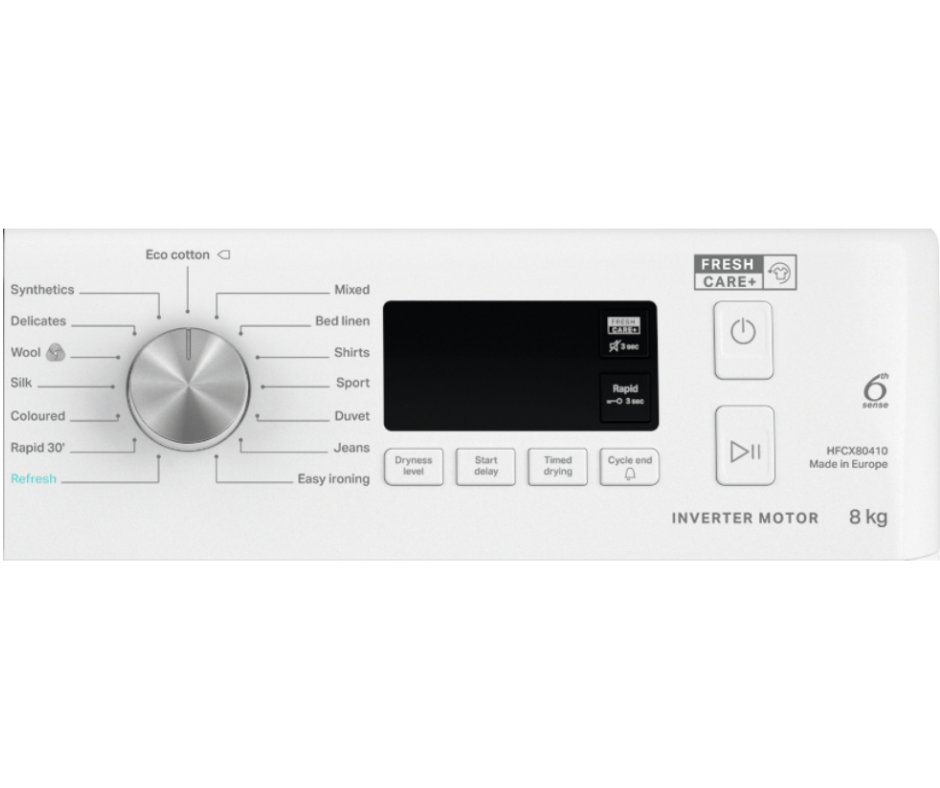 8kg Whirlpool HFCX80410 FreshCare+ Heat Pump Dryer
