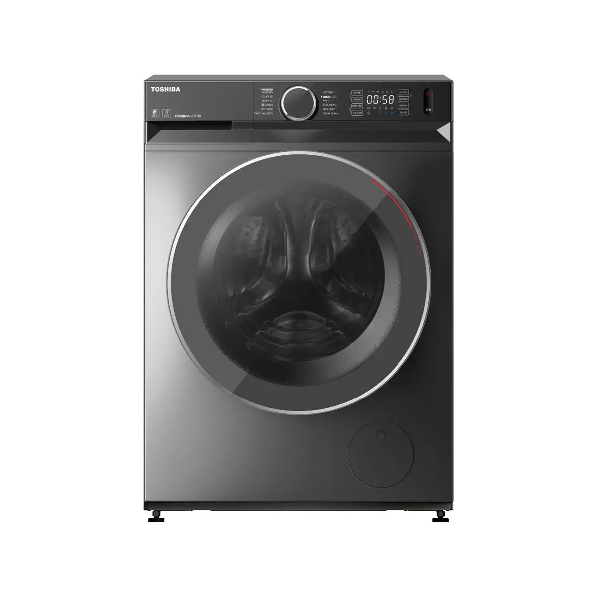 9.5kg Toshiba Front Load Washing Machine in Grey