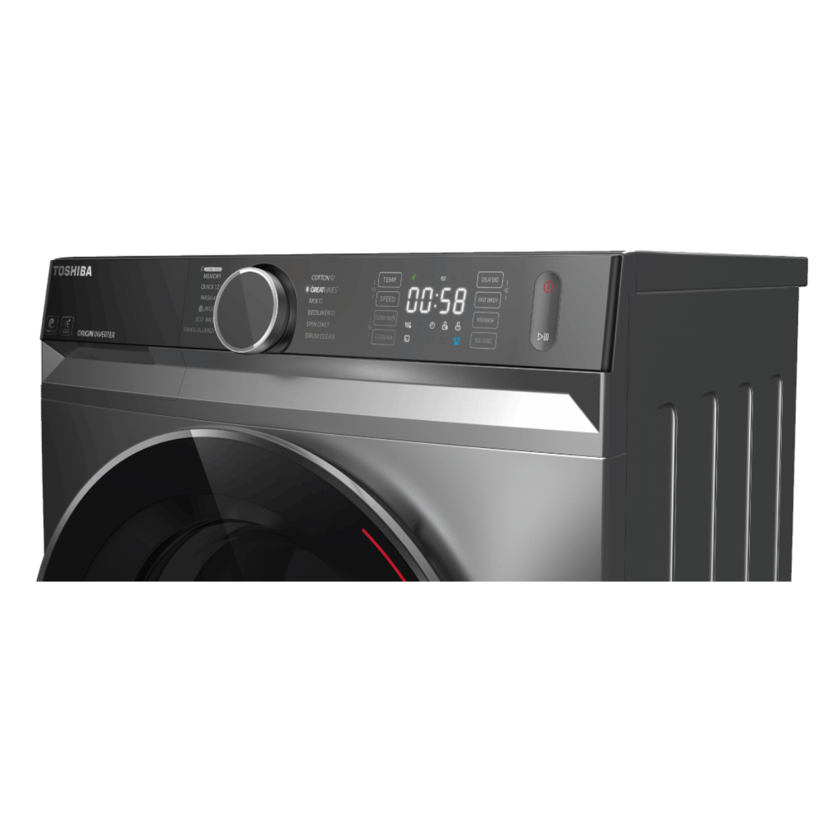 9.5kg Toshiba Front Load Washing Machine in Grey
