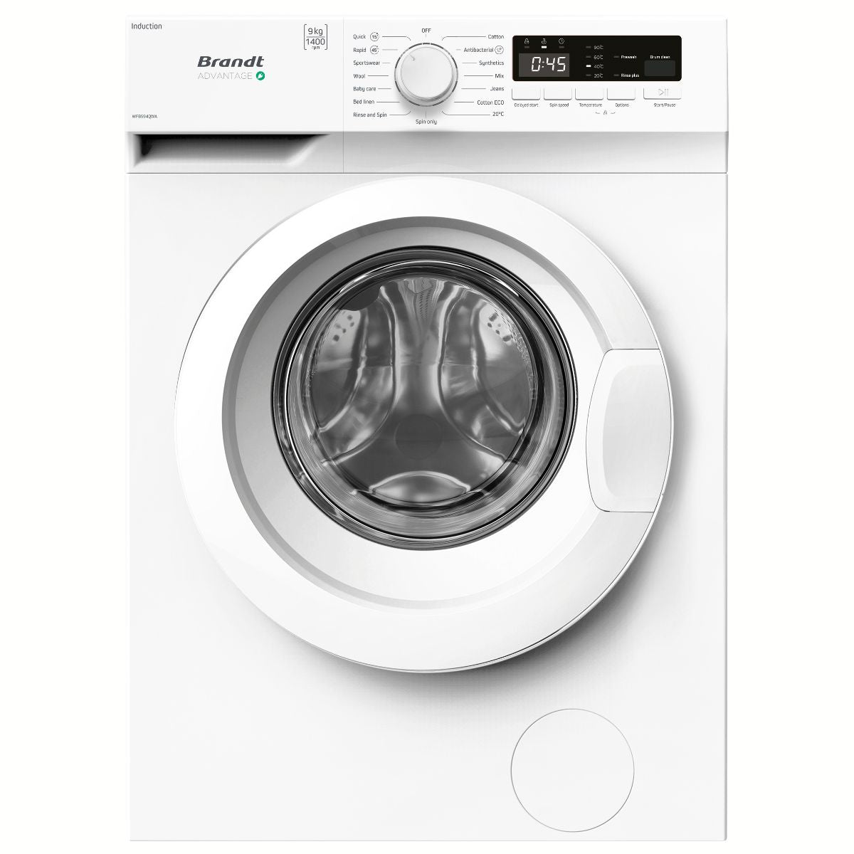 9kg Brandt Front Load Slim Line Washing Machine (3 ticks)