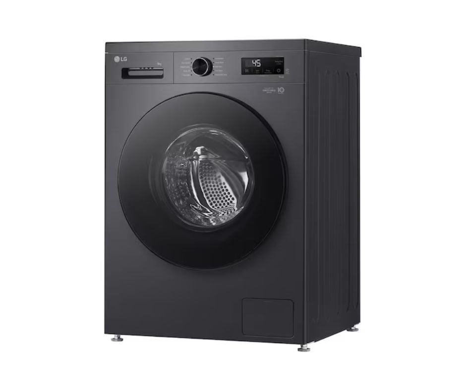 9kg LG Front Load Washing Machine Black
