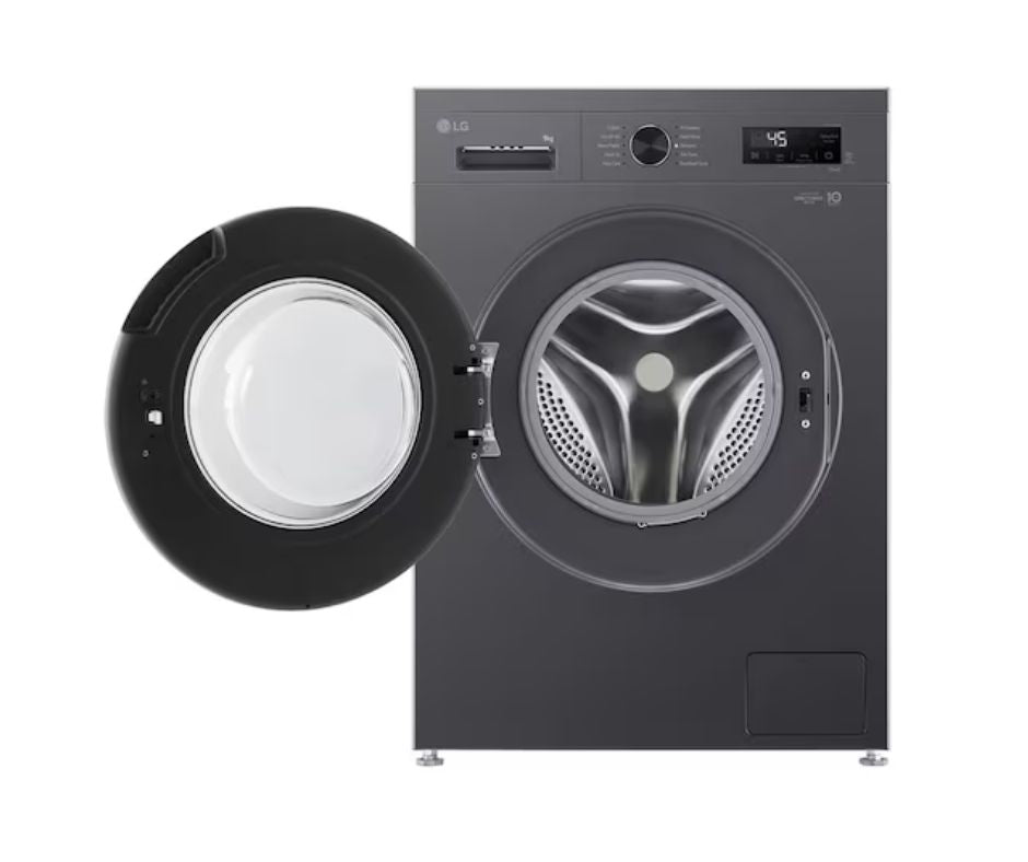 9kg LG Front Load Washing Machine Black