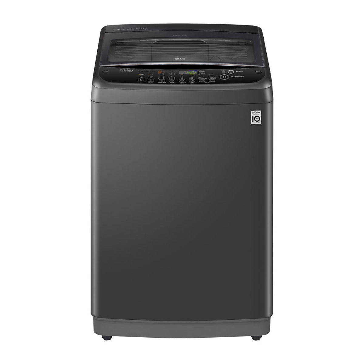 9kg LG Smart Inverter Top Load Washing Machine Middle Black