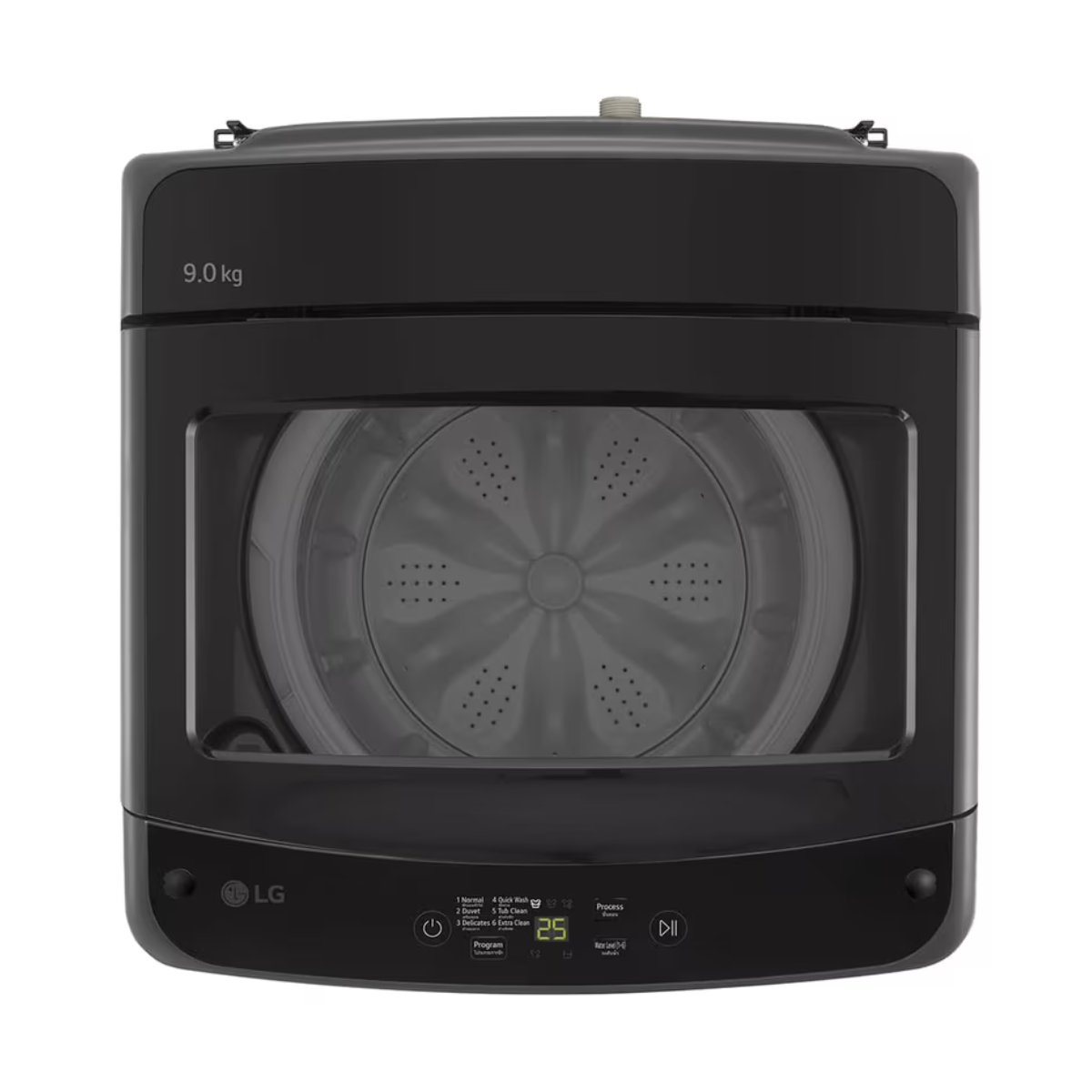 9kg LG Top Load Washing Machine Middle Black