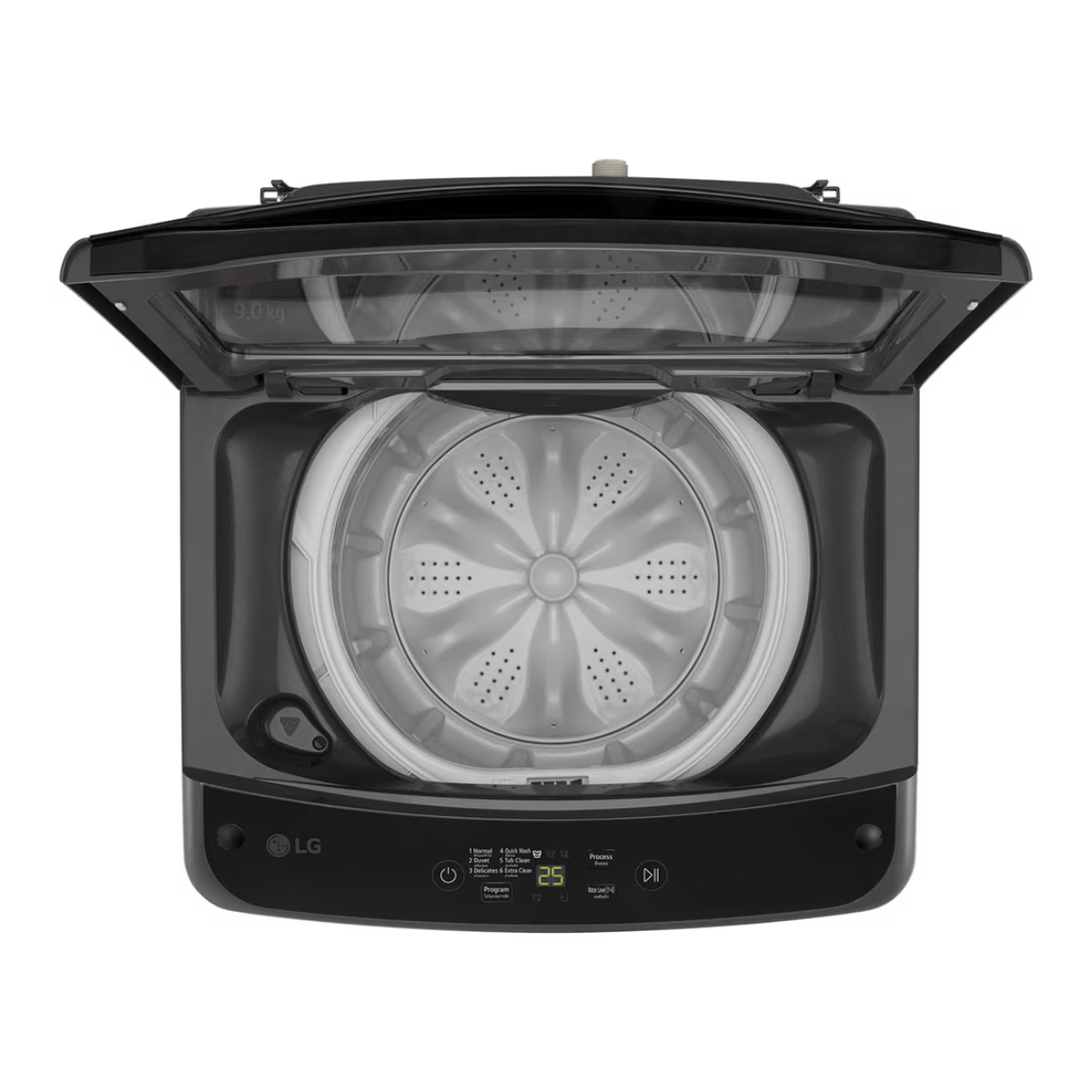 9kg LG Top Load Washing Machine Middle Black