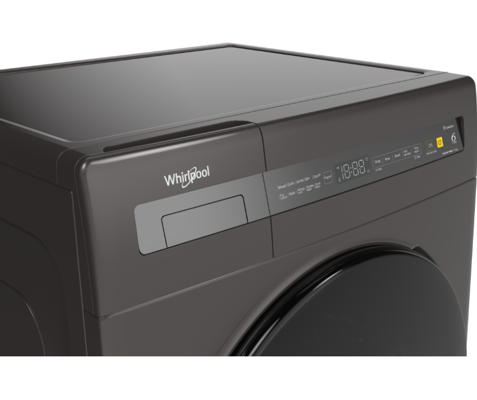 9kg Whirlpool SaniCare FWEB9002GG Front Load Washer Gray