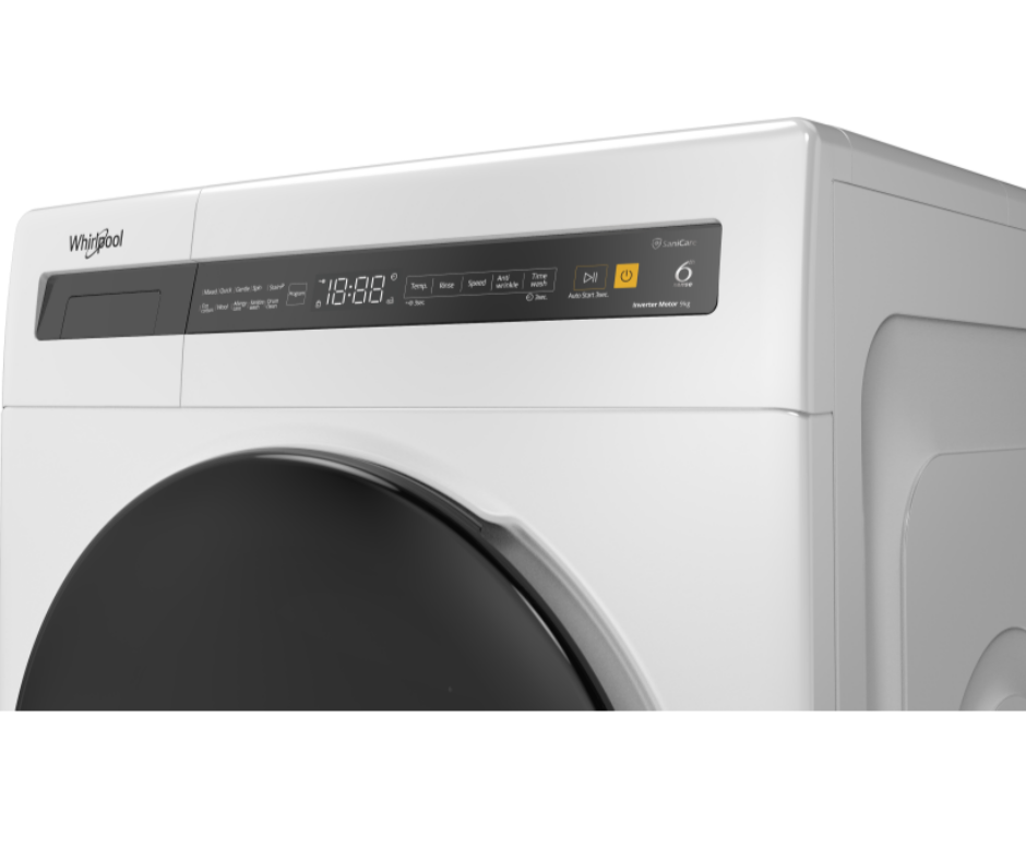 9kg Whirlpool SaniCare FWEB9012GW Front Load Washer White