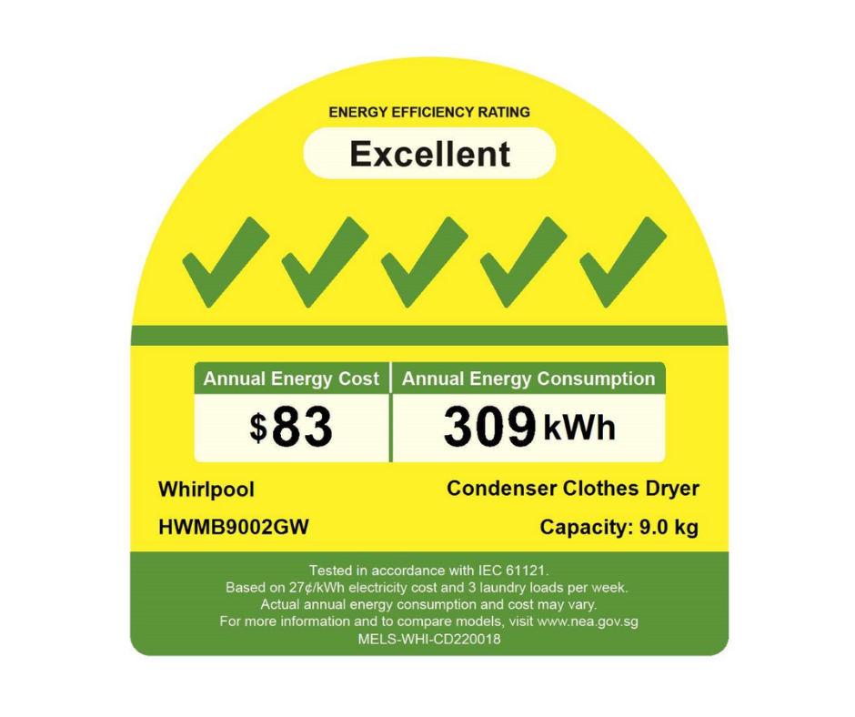 9kg Whirlpool FreshCare+ Auto Clean Front Load Heat Pump Dryer