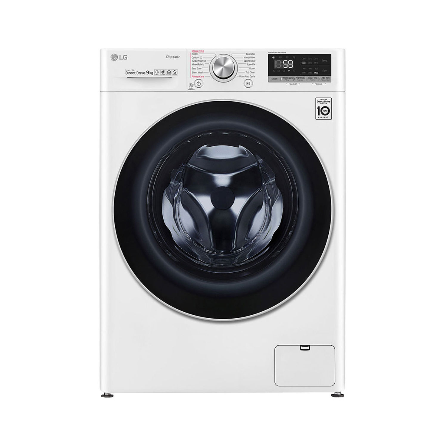 9kg LG AI Direct Drive TurboWash™ Front Load Washing Machine