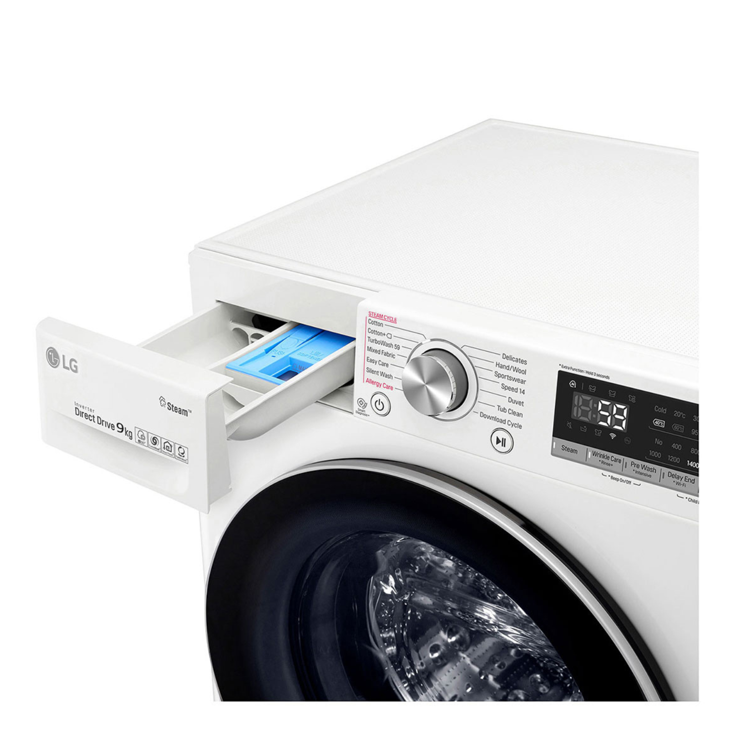 9kg LG AI Direct Drive TurboWash™ Front Load Washing Machine