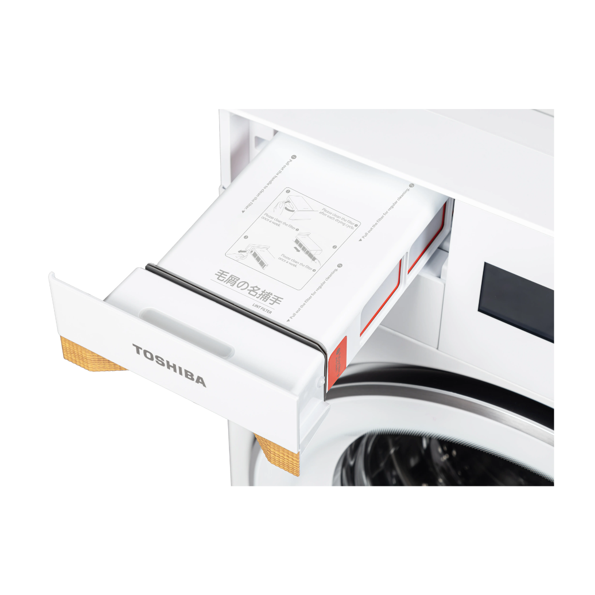 Toshiba TWD-T39BZP130MWS - 12kg/7kg Front Load Washing Machine