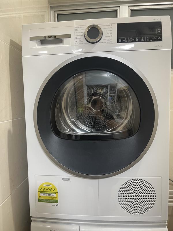 Bosch WQG24200SG - 9kg Front Load Condenser Heat Pump Dryer