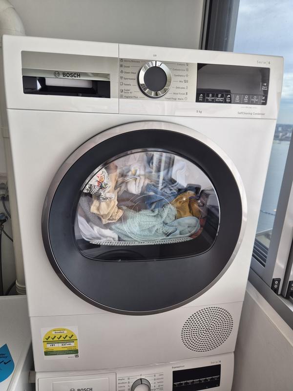 Bosch WQG24570SG - 9kg Front Load Condenser Heat Pump Dryer